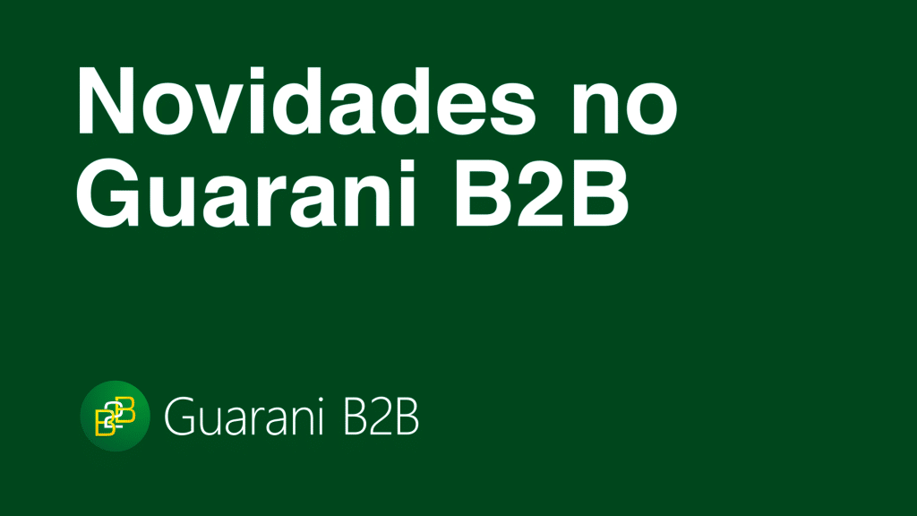 Novidades no Guarani B2B